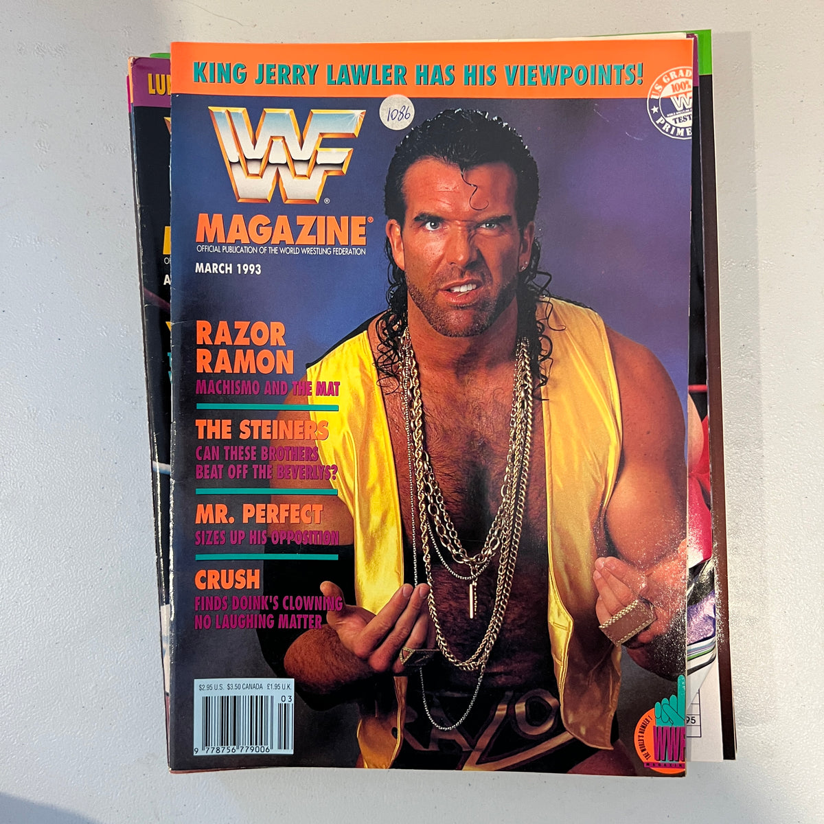 Razor Ramon WWF WWE Magazine 1990s Retro Wrestling Merchandise Collectable 9