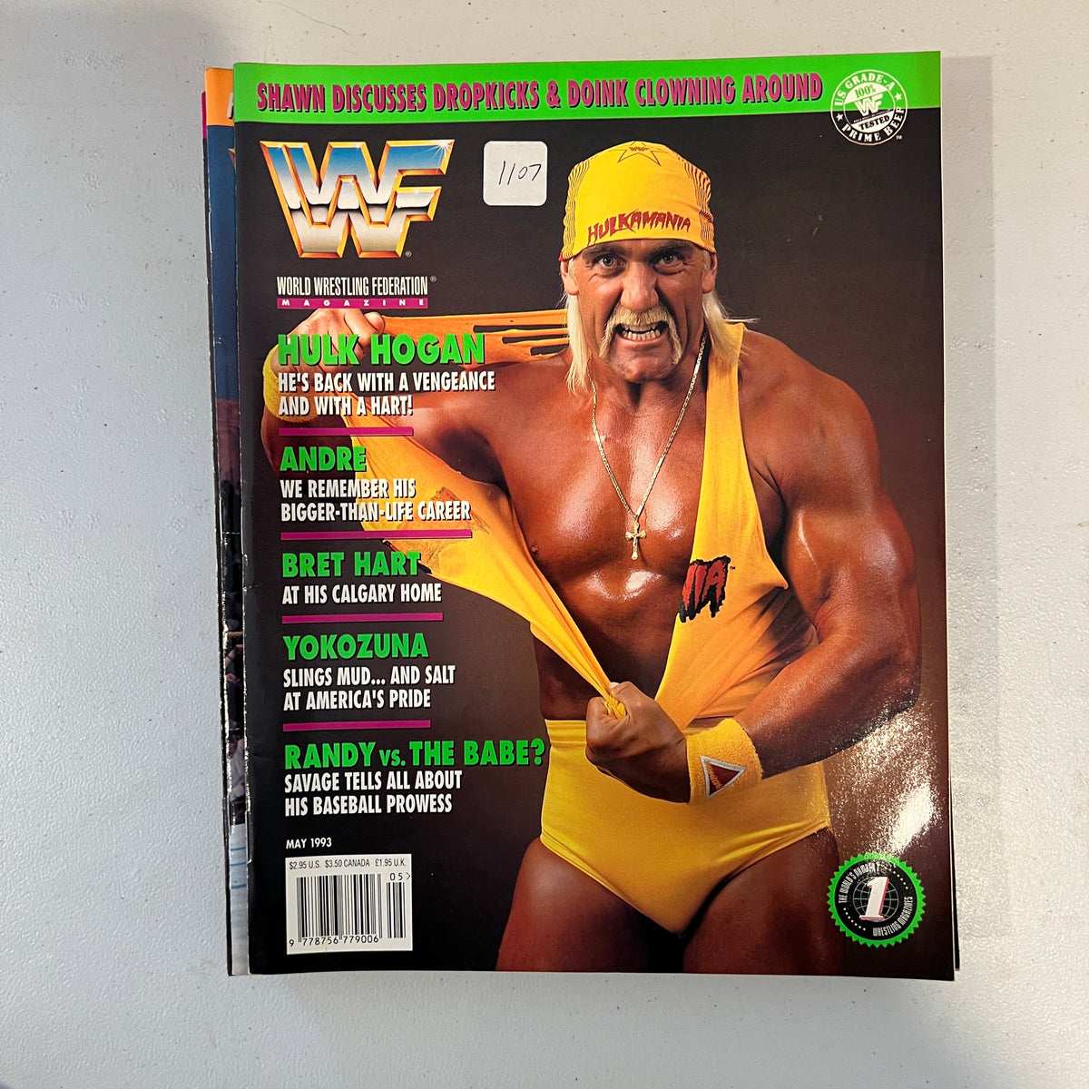 Hulk Hogan WWF WWE Magazine 1990s Retro Wrestling Merchandise Collectable 9