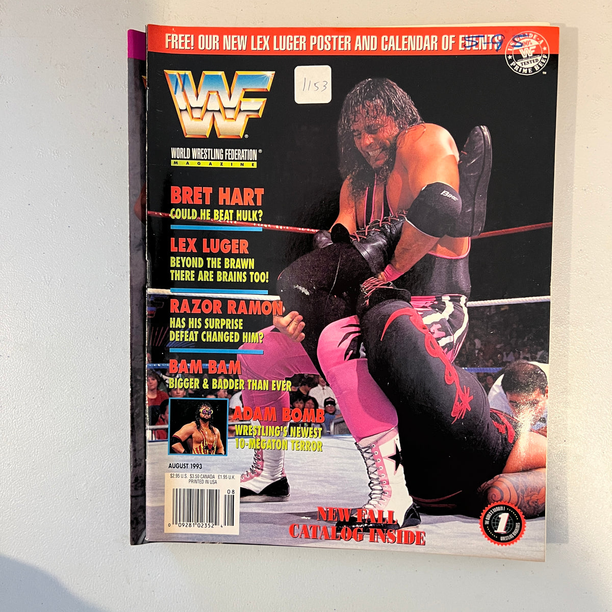 Bret Hart WWF WWE Magazine 1990s Retro Wrestling Merchandise Collectable 9