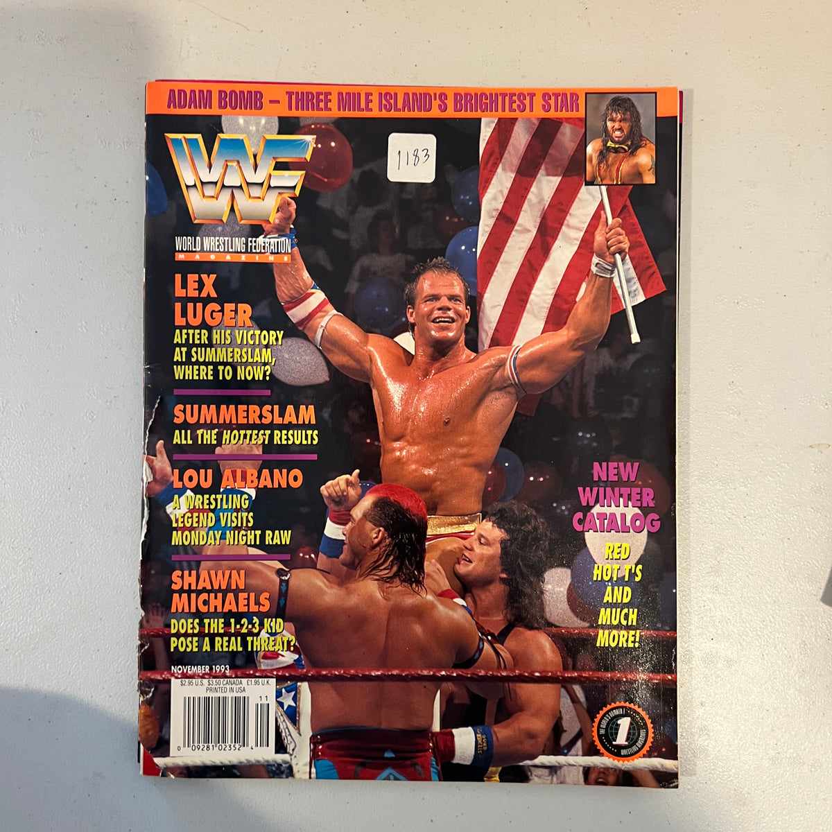Lex Luger WWF WWE Magazine 1990s Retro Wrestling Merchandise Collectable 9