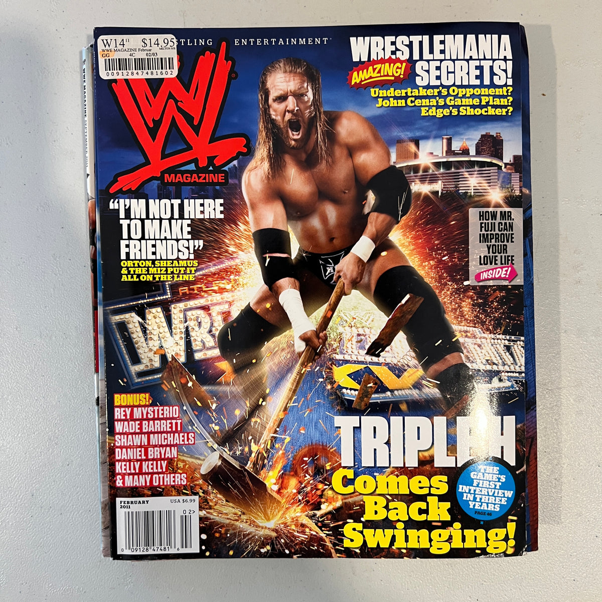Triple H WWE Magazine Wrestling Merchandise Collectable 9