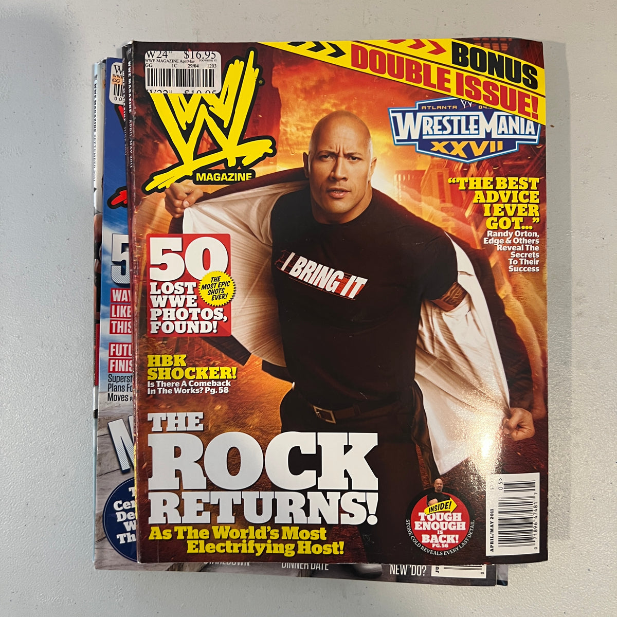 The Rock WWE Magazine Wrestling Merchandise Collectable 9