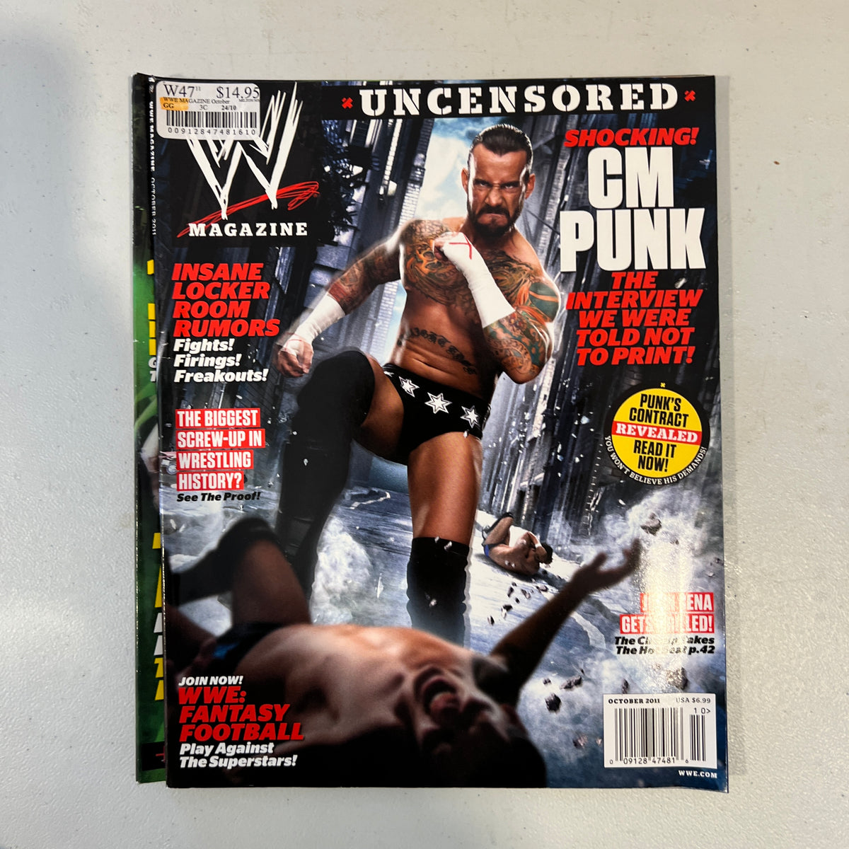 CM Punk WWE Magazine Wrestling Merchandise Collectable 9