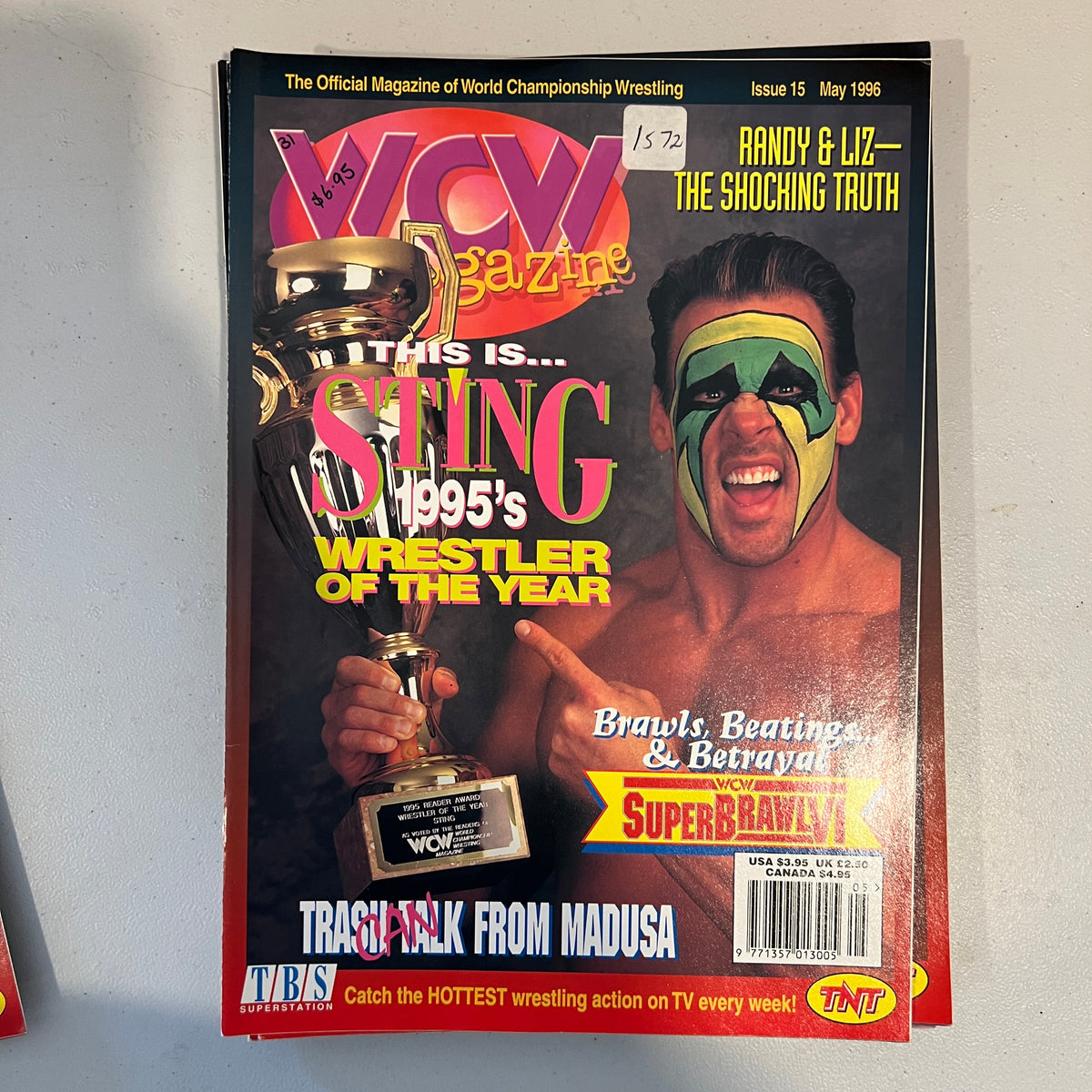 Surfer Sting WCW WWE Magazine 1990s Retro Wrestling Merchandise Collectable 10