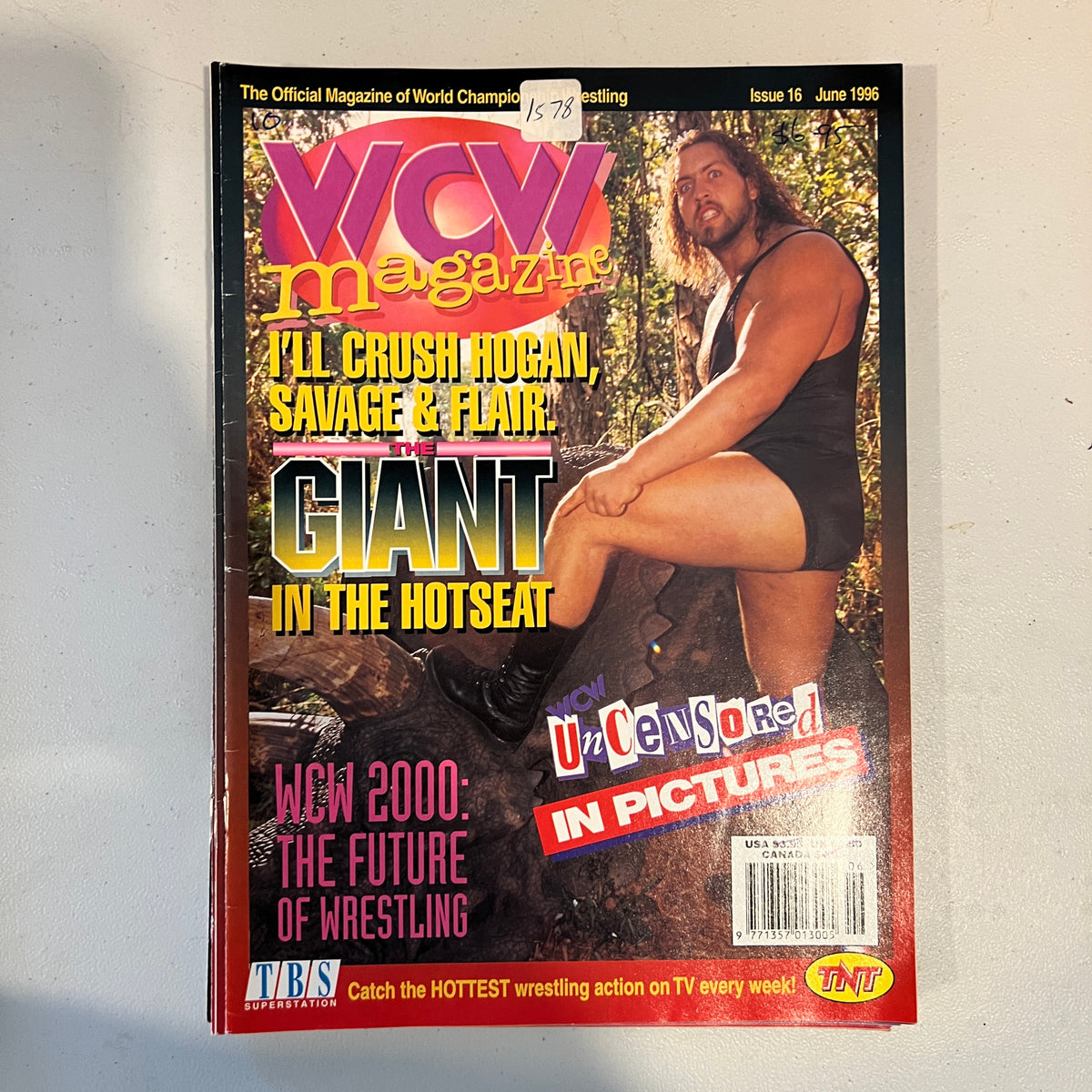 The Giant WCW WWE Magazine 1990s Retro Wrestling Merchandise Collectable 10