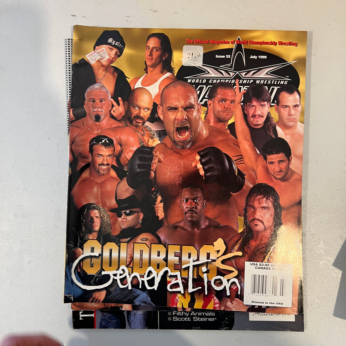 Goldberg WCW WWE Magazine 1990s Retro Wrestling Merchandise Collectable 10