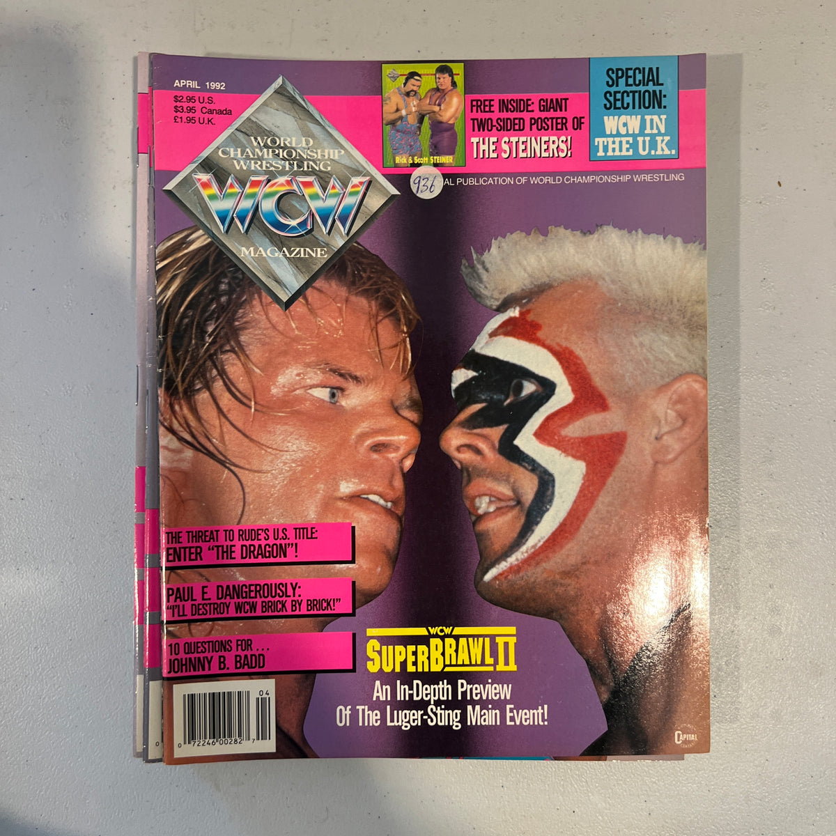 Sting Lex WCW WWE Magazine 1990s Retro Wrestling Merchandise Collectable 10