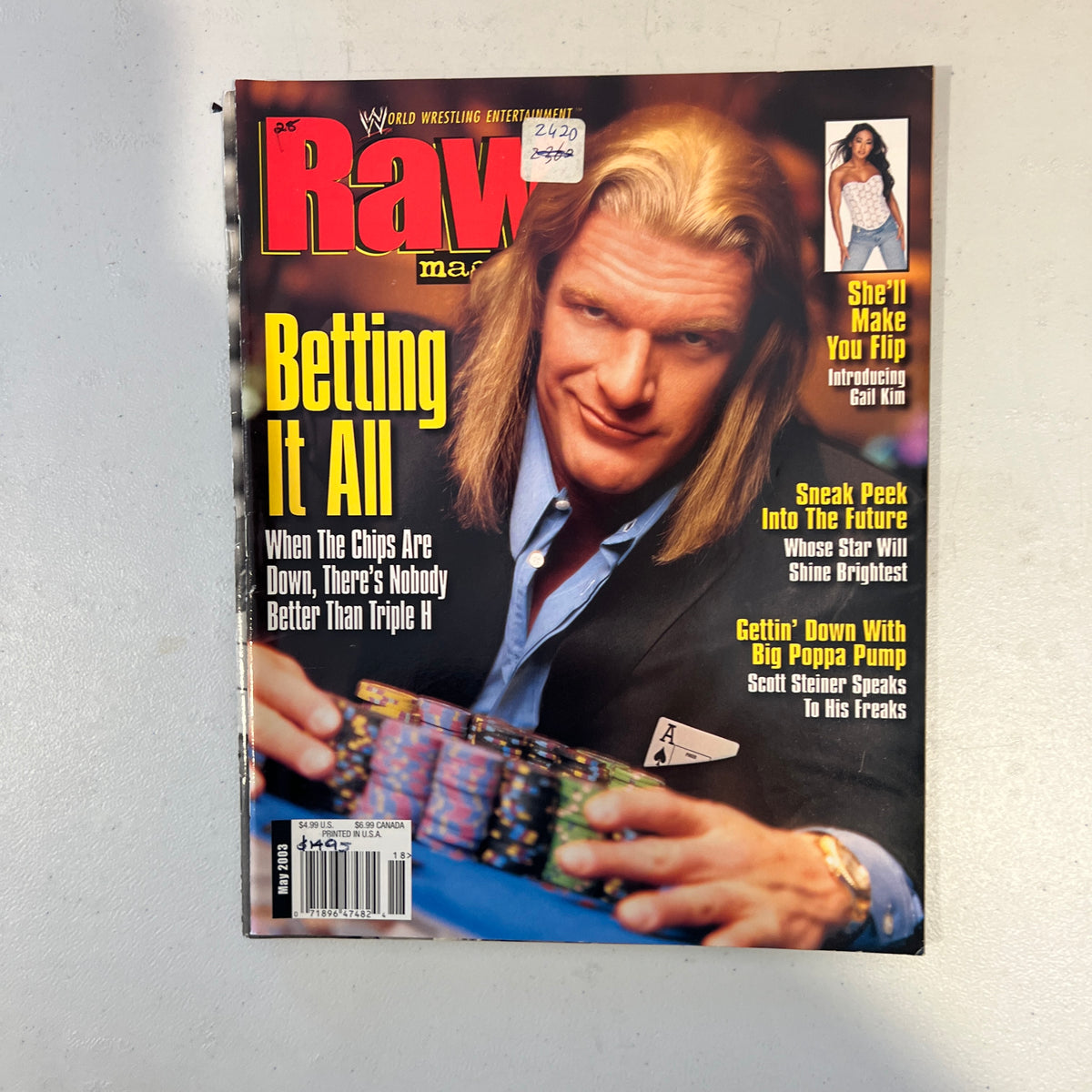 Triple H WWF WWE Magazine 1990s Retro Wrestling Merchandise Collectable 9