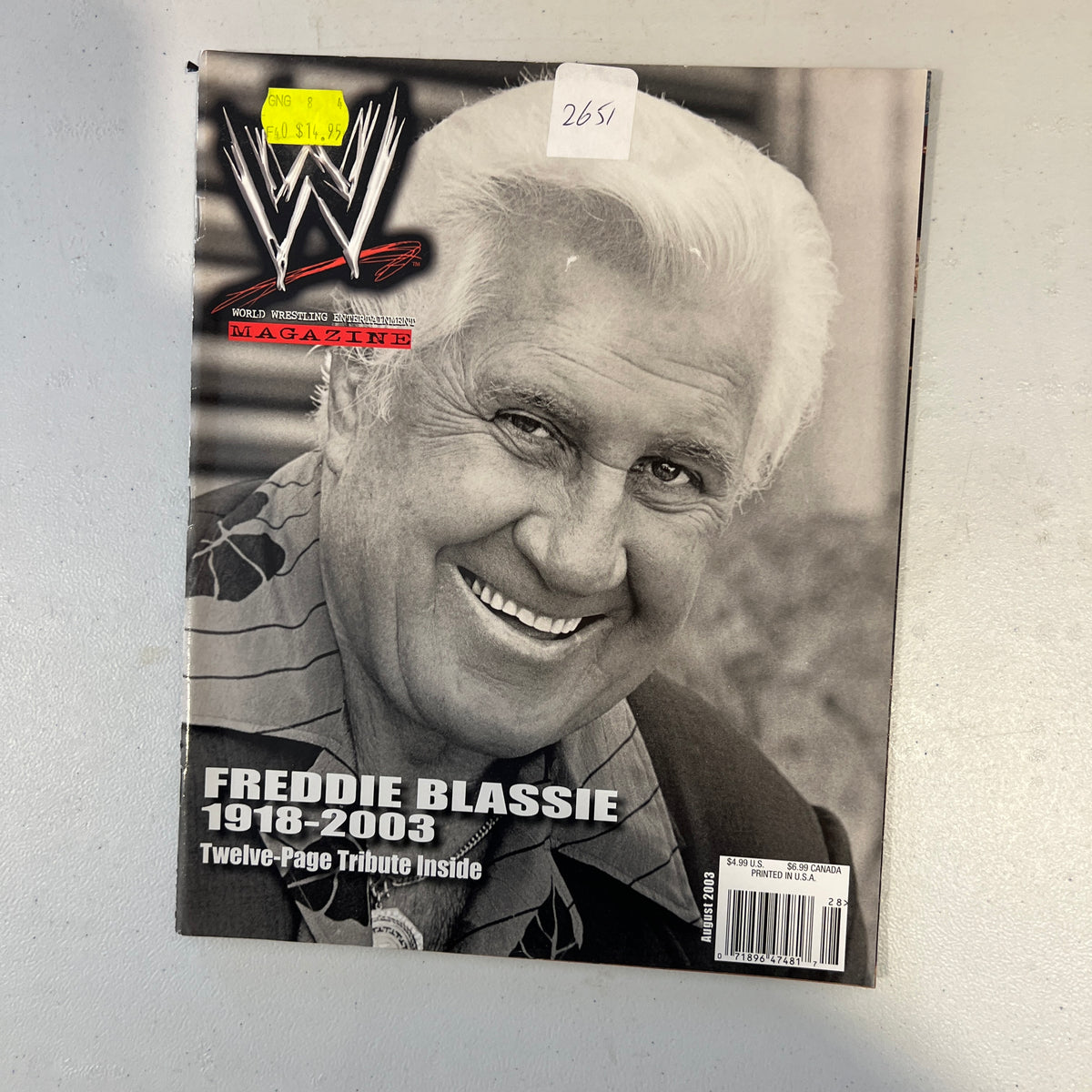 Freddie Blassie WWF WWE Magazine 1990s Retro Wrestling Merchandise Collectable 9