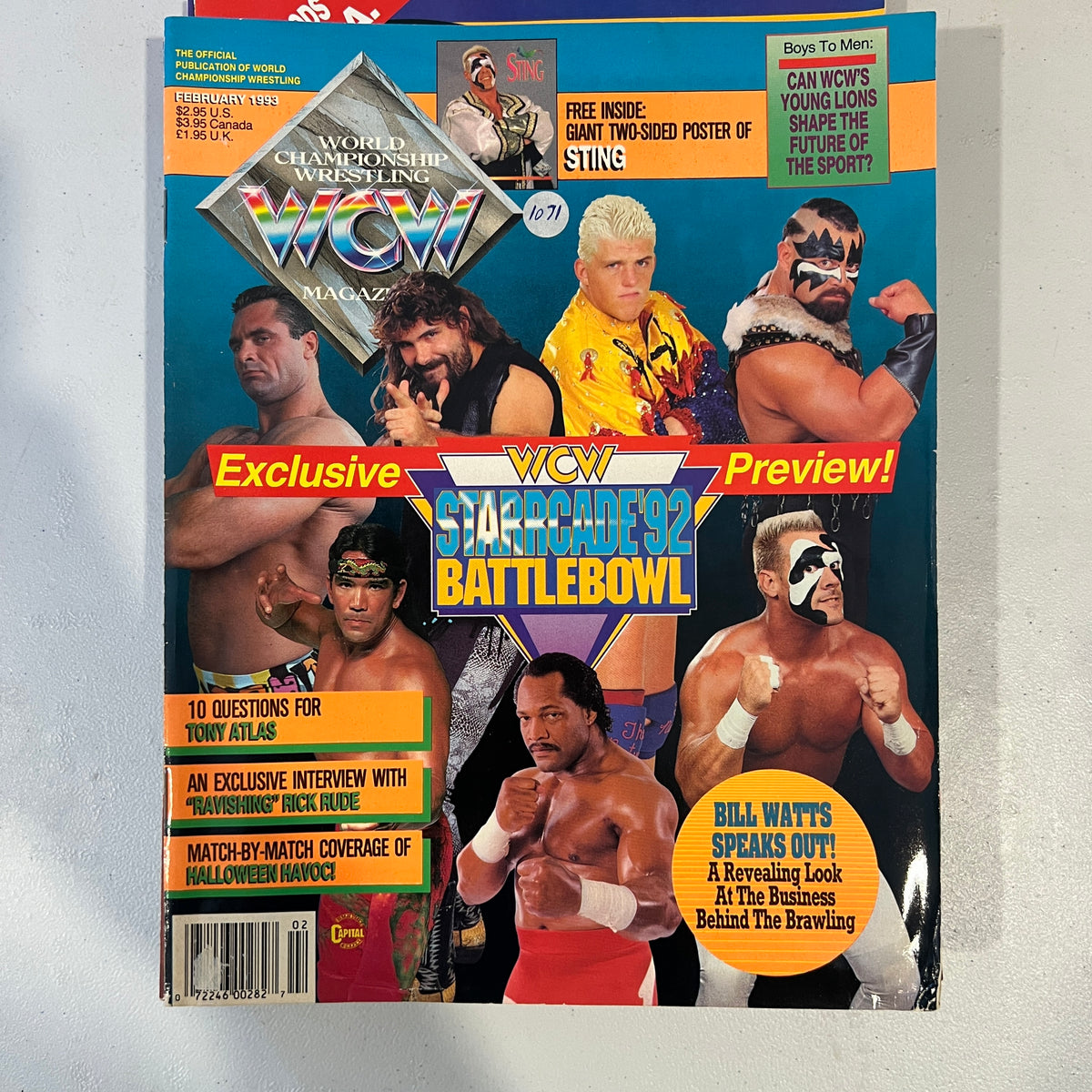 Starcade 92 WCW WWE Magazine 1990s Retro Wrestling Merchandise Collectable 11
