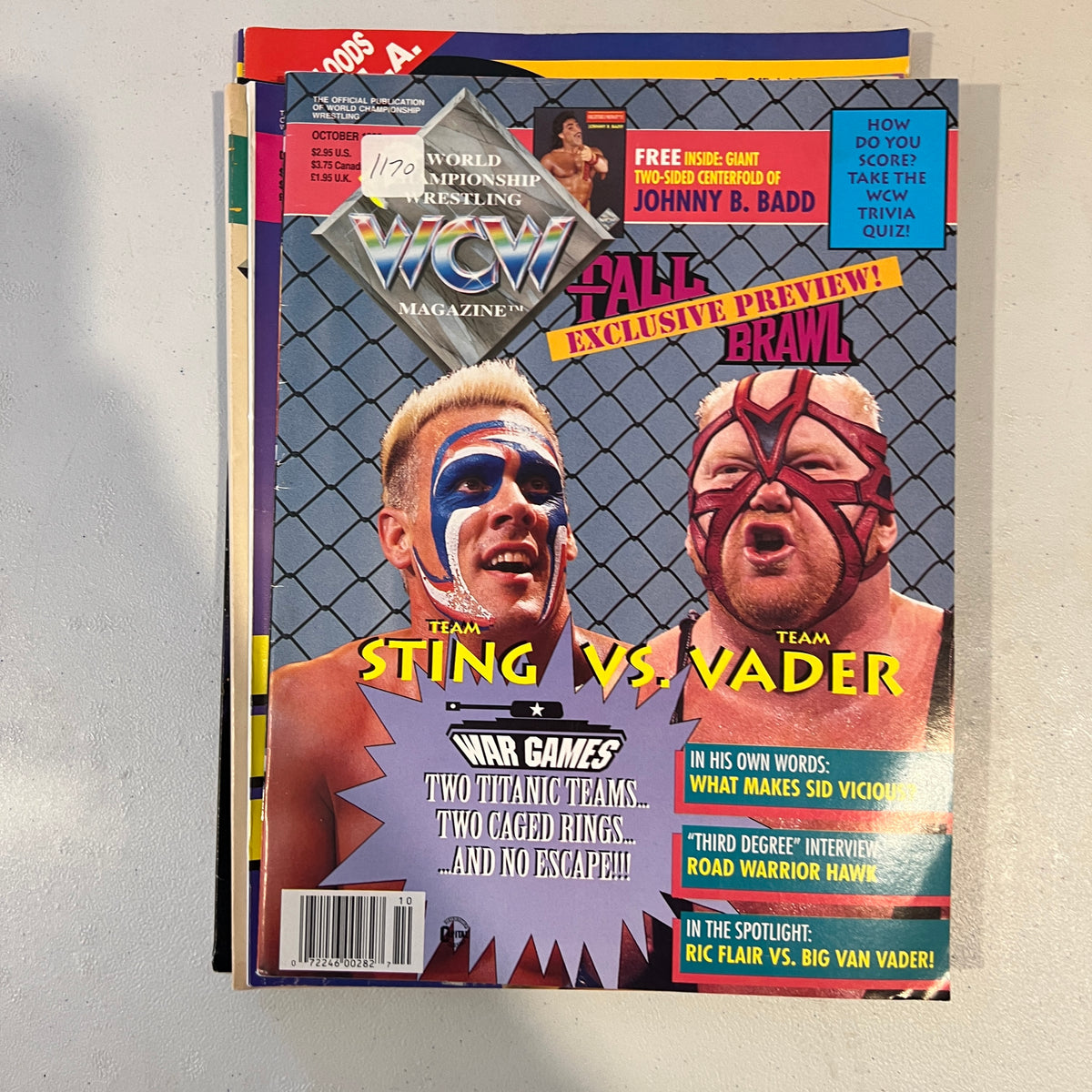 Sting Vader WCW WWE Magazine 1990s Retro Wrestling Merchandise Collectable 11