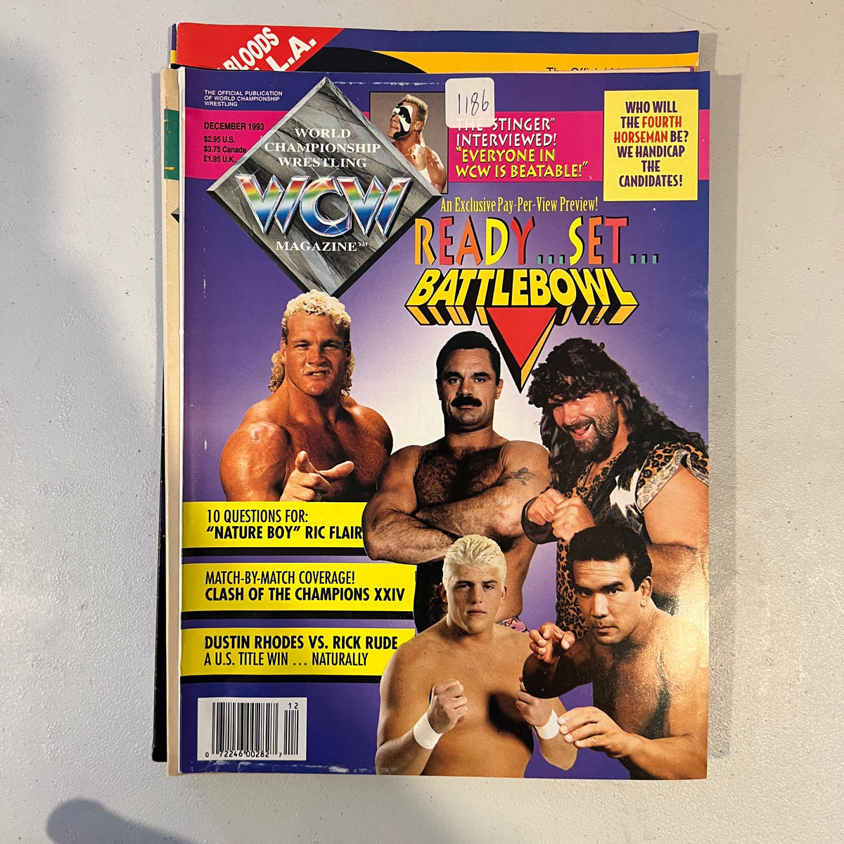 Battlebowl WCW WWE Magazine 1990s Retro Wrestling Merchandise Collectable 11