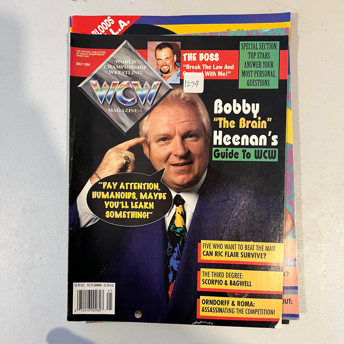 Bobby The Brain WCW WWE Magazine 1990s Retro Wrestling Merchandise Collectable 11