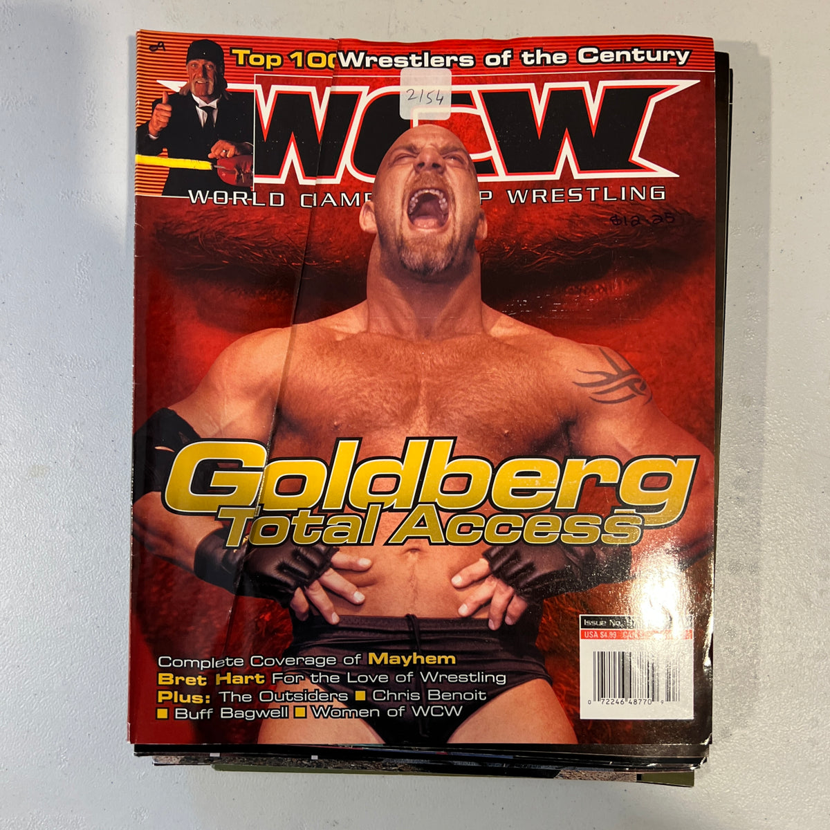 Goldberg WCW WWE Magazine 1990s Retro Wrestling Merchandise Collectable 11
