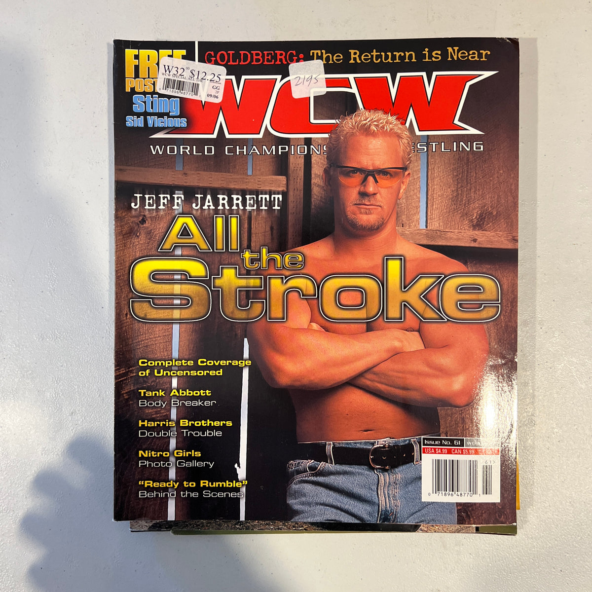 Stroke WCW WWE Magazine 1990s Retro Wrestling Merchandise Collectable 11