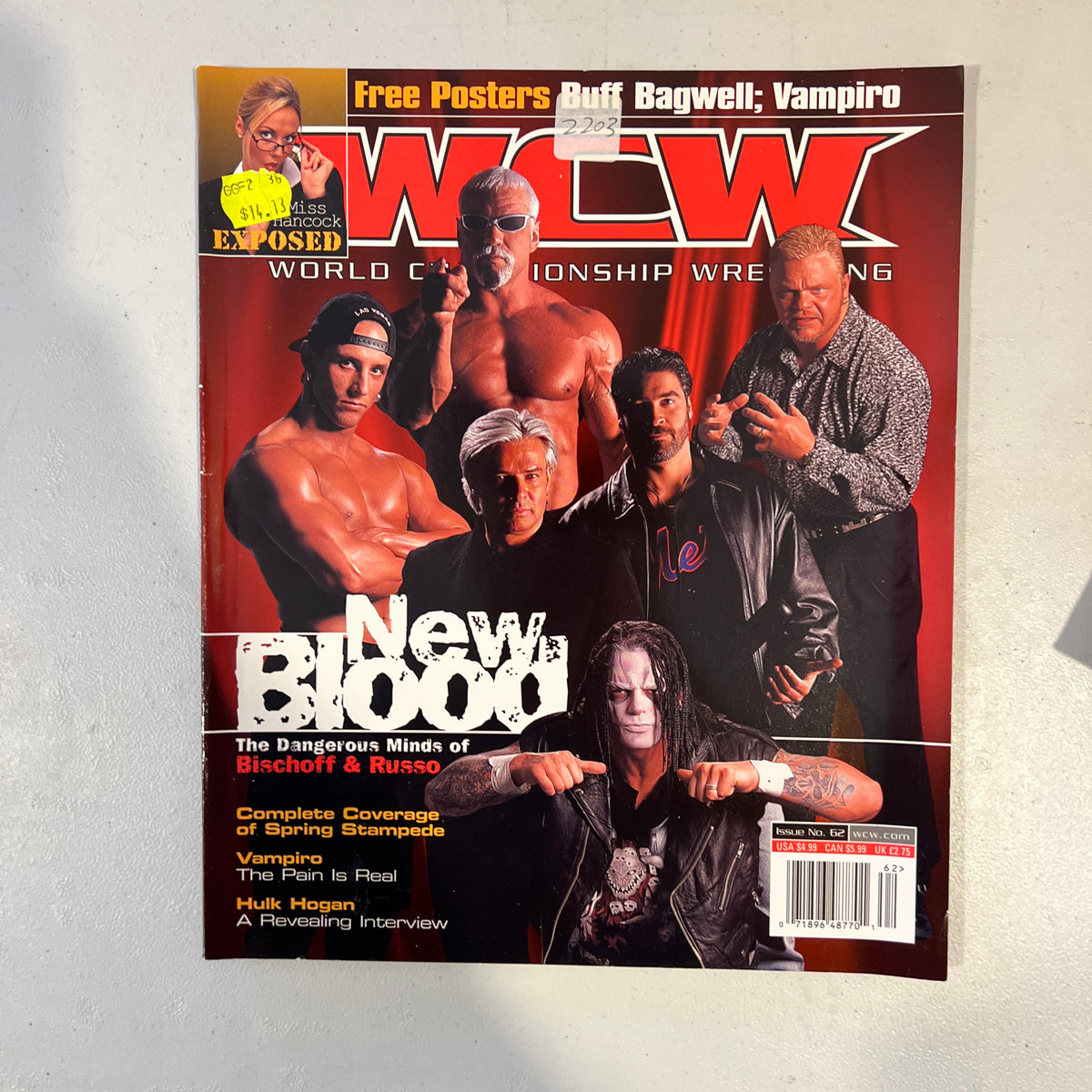 New Blood WCW WWE Magazine 1990s Retro Wrestling Merchandise Collectable 11