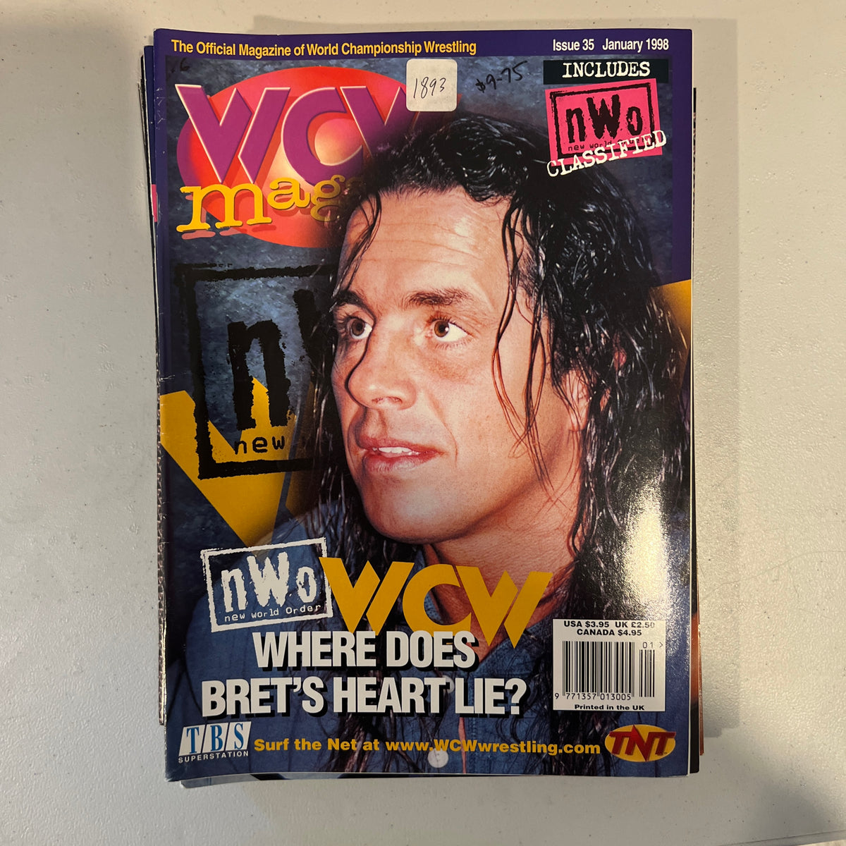 Bret Hart WCW WWE Magazine 1990s Retro Wrestling Merchandise Collectable 11