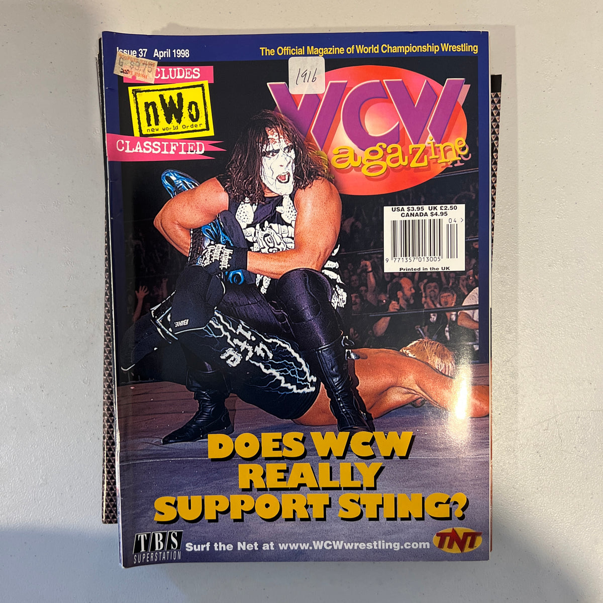 Sting WCW WWE Magazine 1990s Retro Wrestling Merchandise Collectable 11