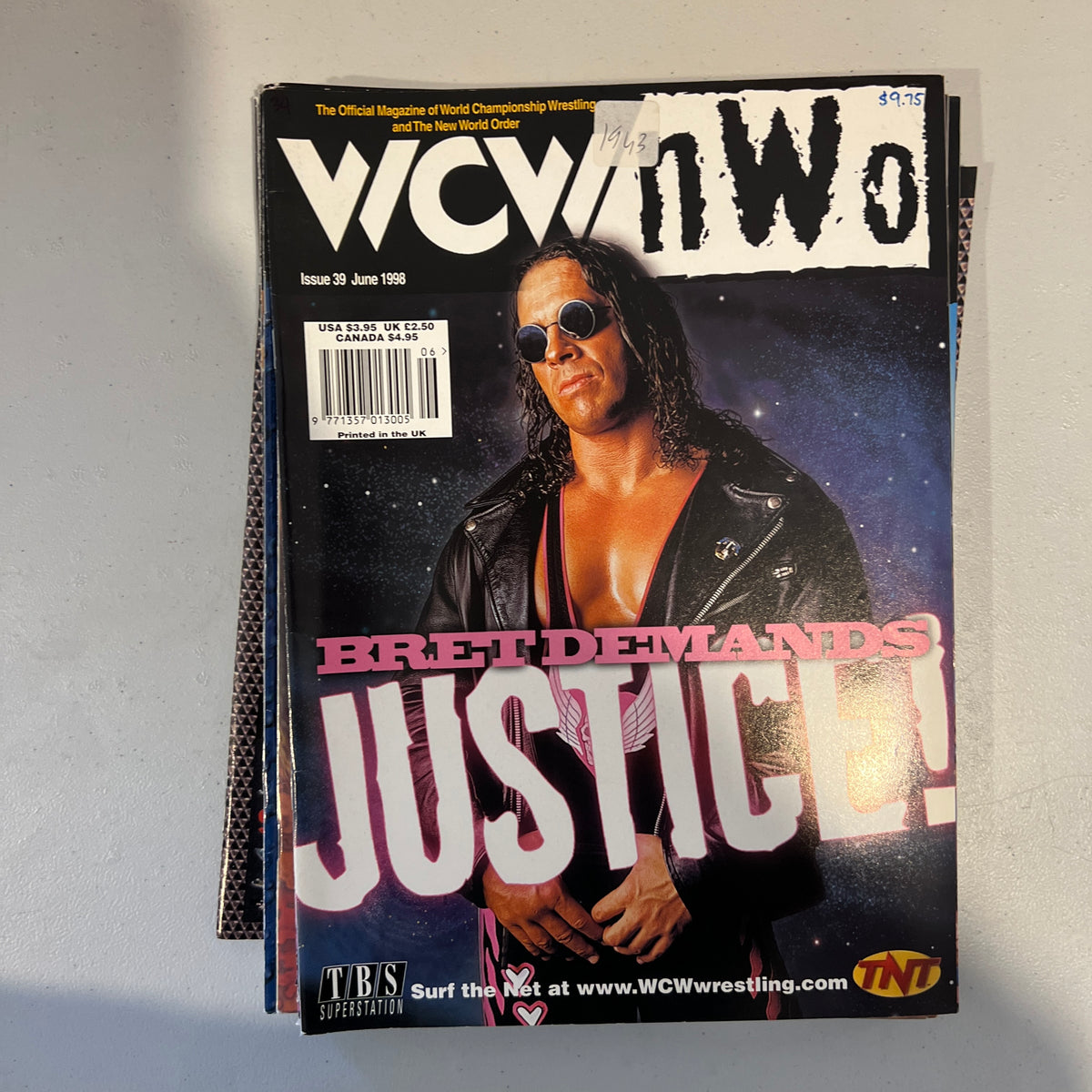 Bret Hart WCW WWE Magazine 1990s Retro Wrestling Merchandise Collectable 11