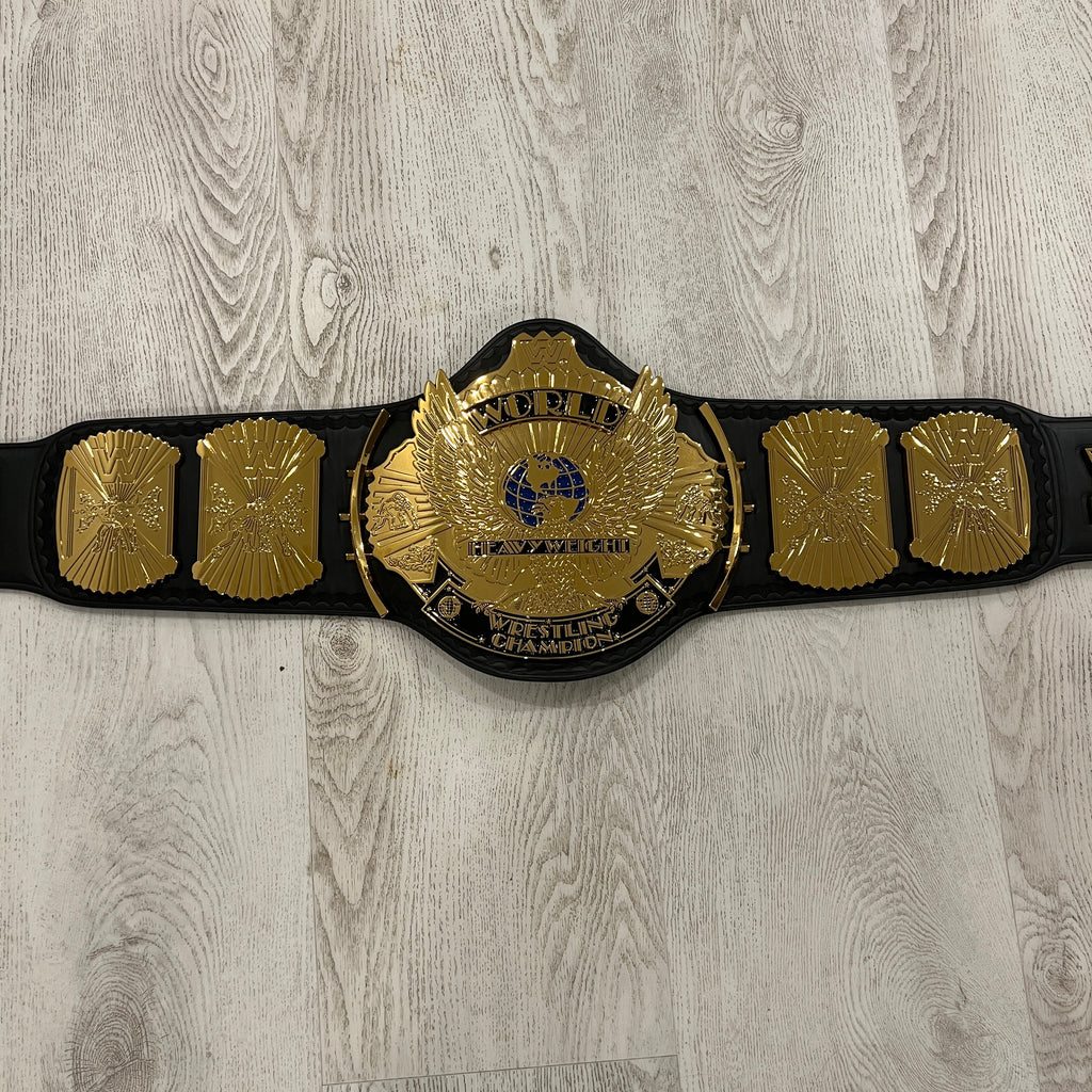 WWE Stone Cold Steve Austin Signed COA Winged Eagle Dual Plated Championship Replica Title Belt Autographed