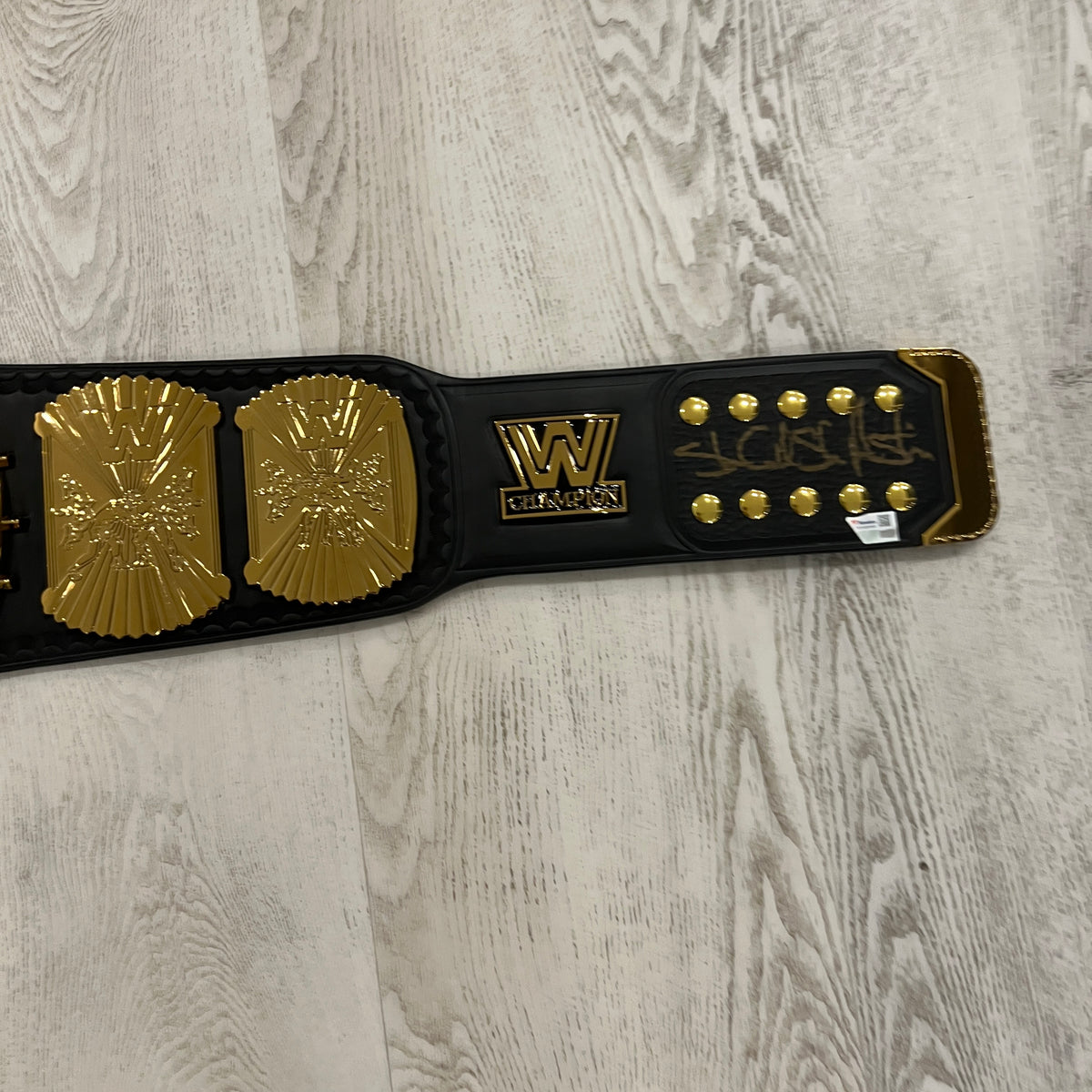WWE Stone Cold Steve Austin Signed COA Winged Eagle Dual Plated Championship Replica Title Belt Autographed