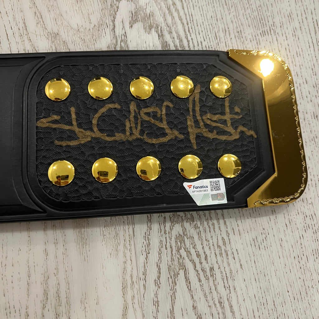 WWE Stone Cold Steve Austin Signed COA Winged Eagle Dual Plated Championship Replica Title Belt Autographed