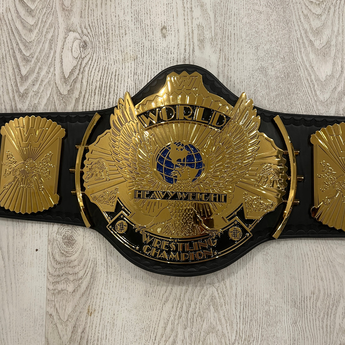 WWE Stone Cold Steve Austin Signed COA Winged Eagle Dual Plated Championship Replica Title Belt Autographed