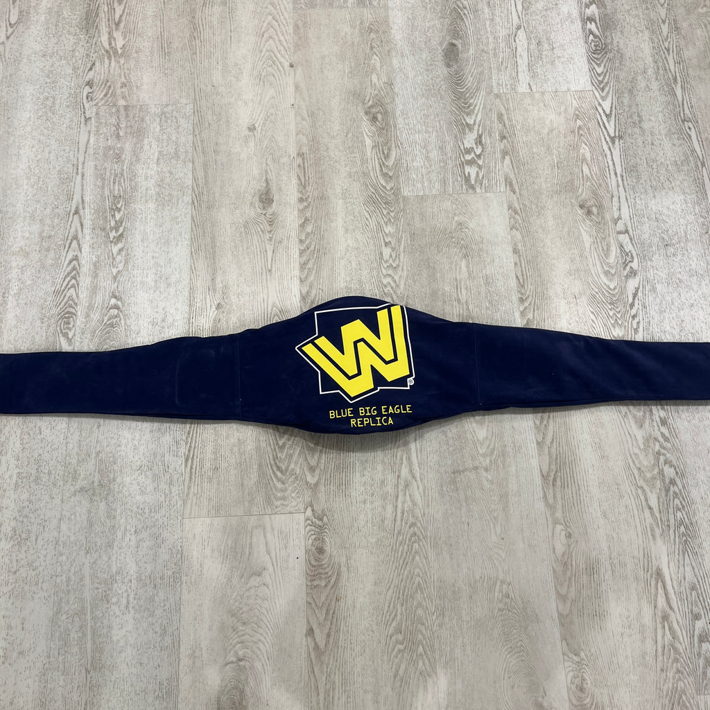 WWE Blue Big Eagle WWF Championship Replica Title Belt Authentic