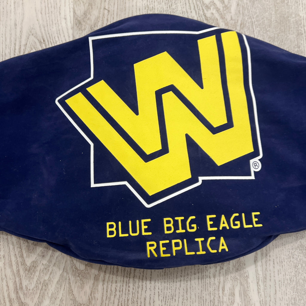 WWE Blue Big Eagle WWF Championship Replica Title Belt Authentic