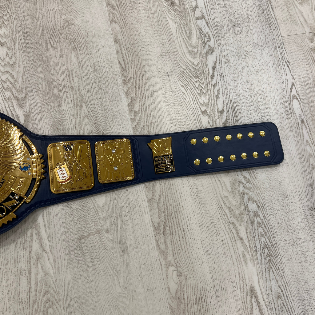 WWE Blue Big Eagle WWF Championship Replica Title Belt Authentic