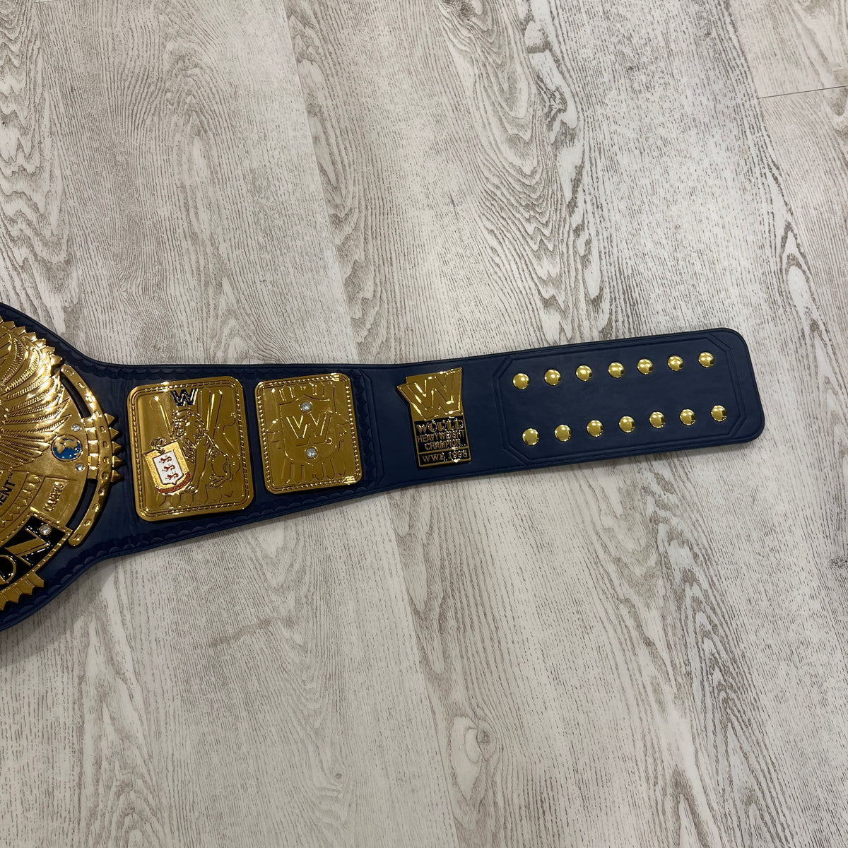 WWE Blue Big Eagle WWF Championship Replica Title Belt Authentic