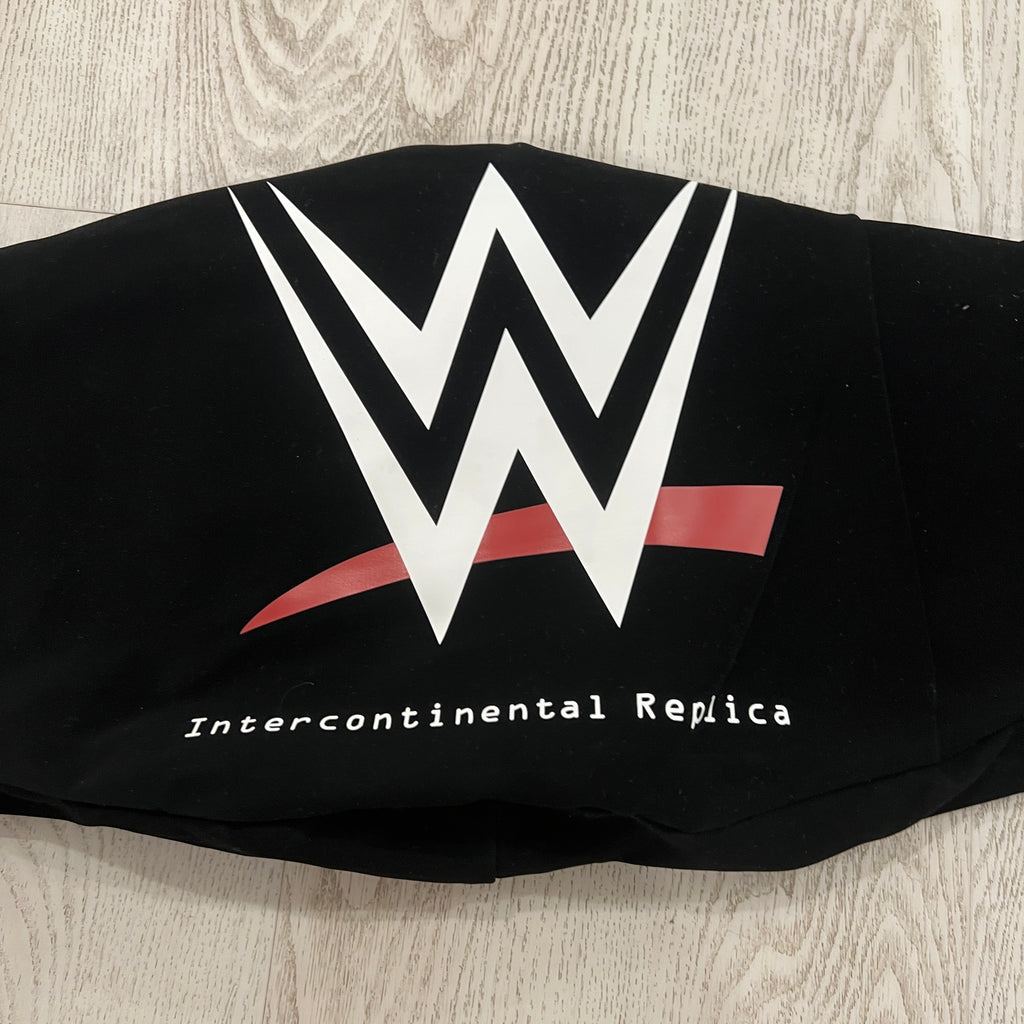 WWE White Intercontinental Scratch Championship Replica Title Belt Authentic