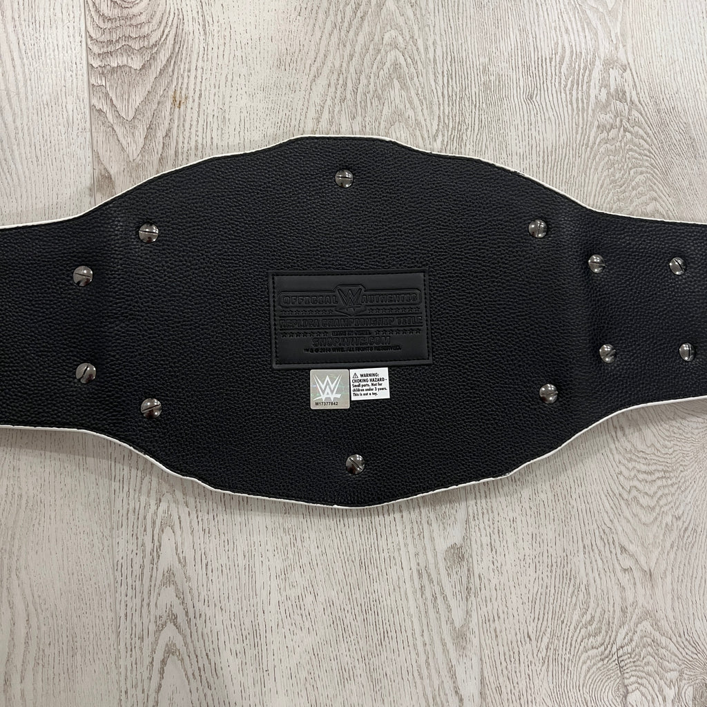 WWE White Intercontinental Scratch Championship Replica Title Belt Authentic