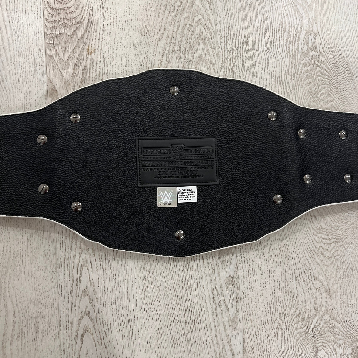 WWE White Intercontinental Scratch Championship Replica Title Belt Authentic