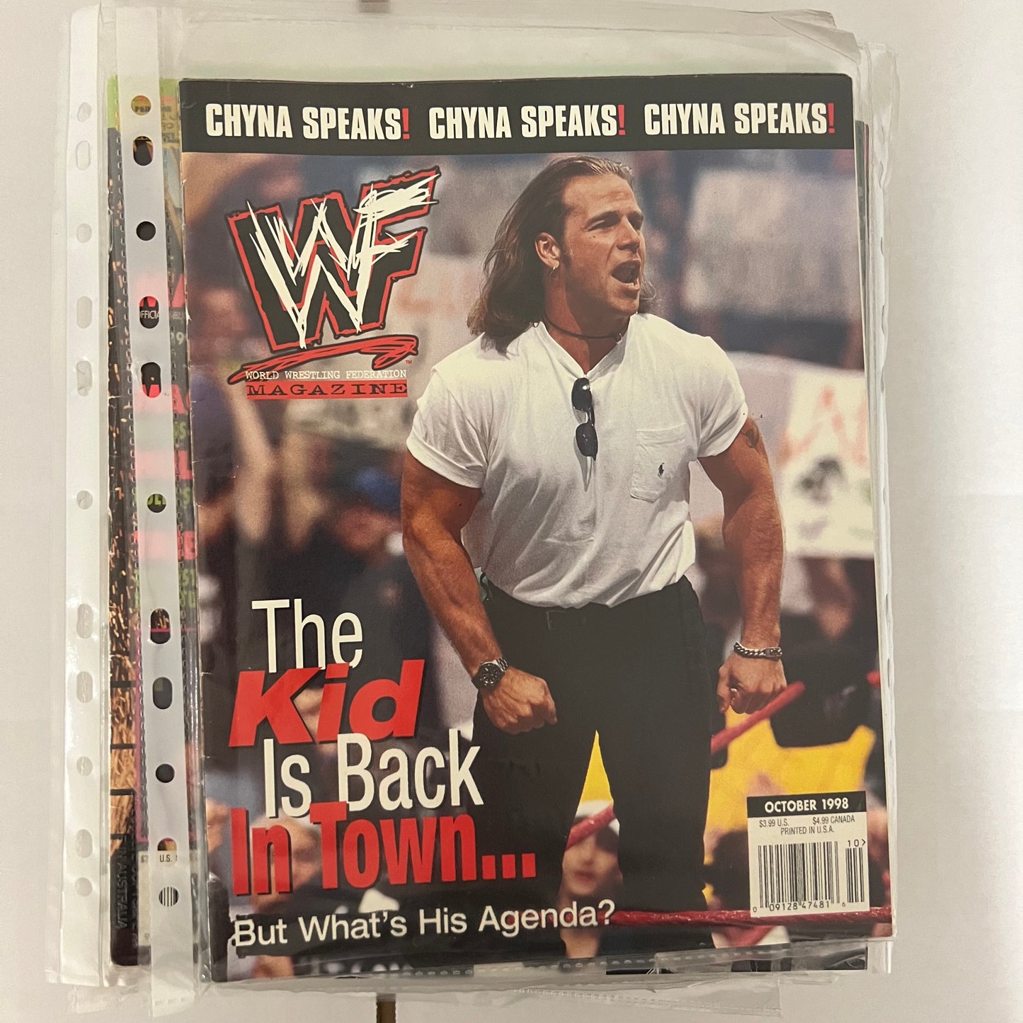 Shawn Michaels The Kid Is Back In Town - WWE WWF Magazine Retro Collectable Authentic