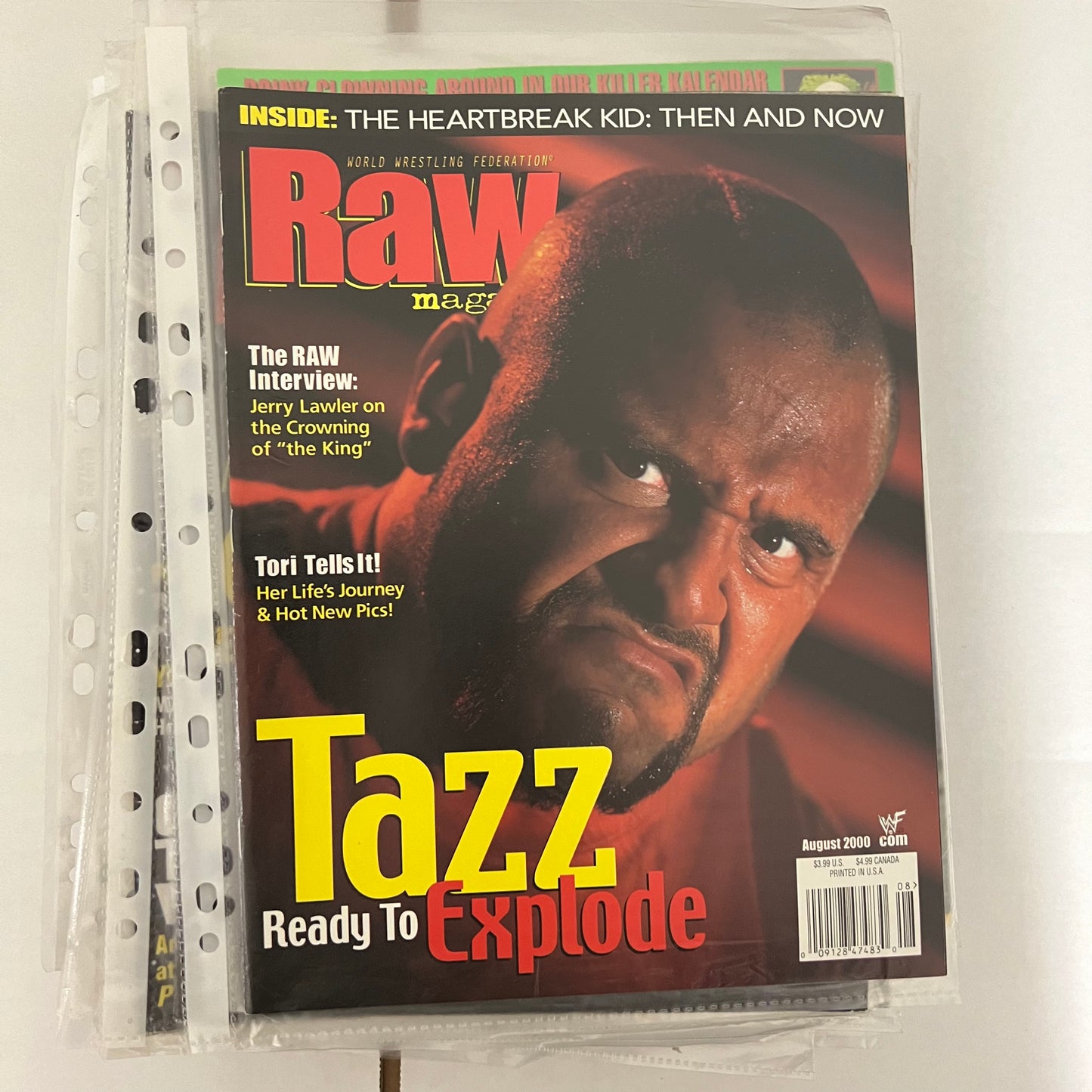 Tazz - WWE WWF Magazine Retro Collectable Authentic