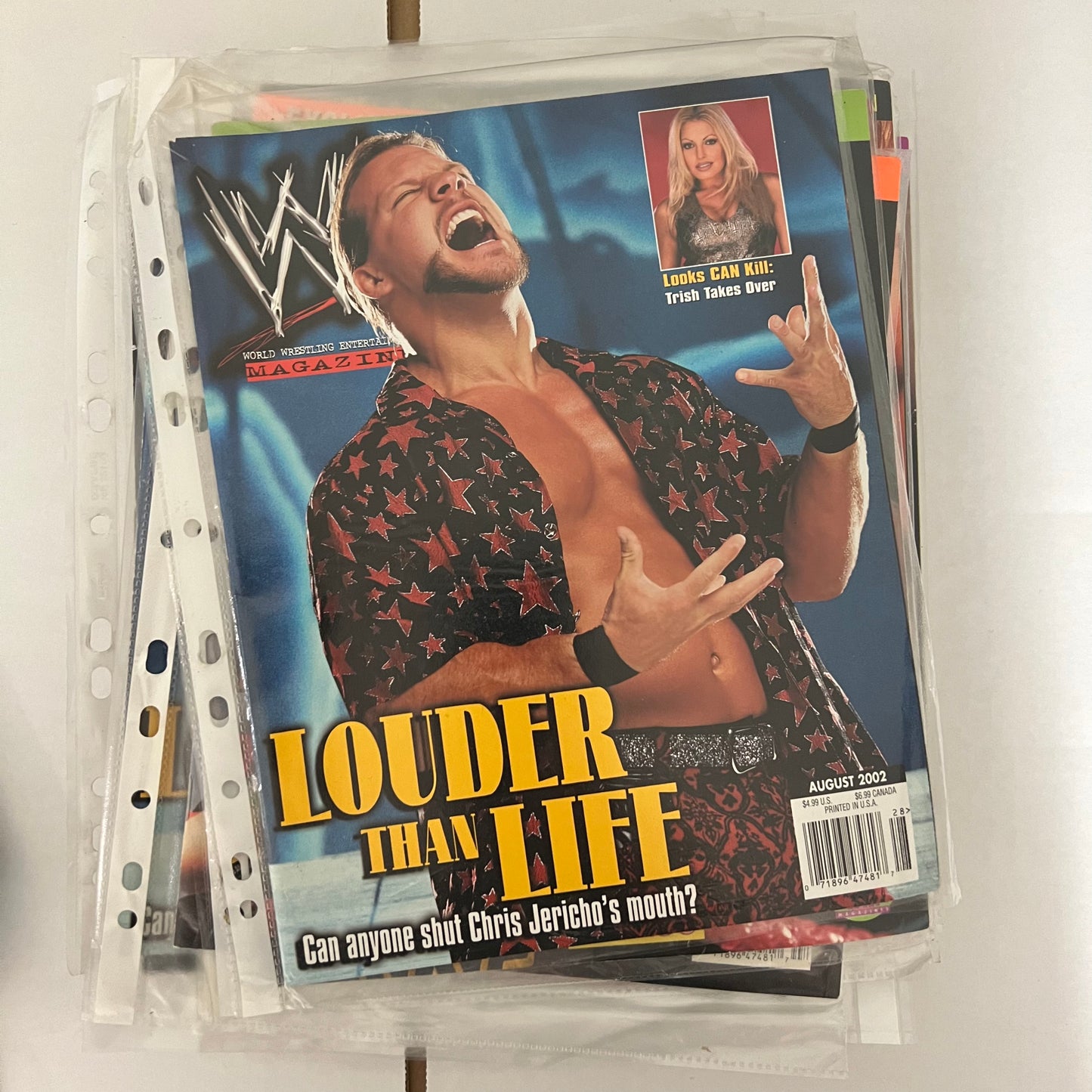 Chris Jericho - WWE WWF Magazine Retro Collectable Authentic