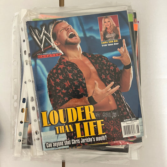 Chris Jericho - WWE WWF Magazine Retro Collectable Authentic