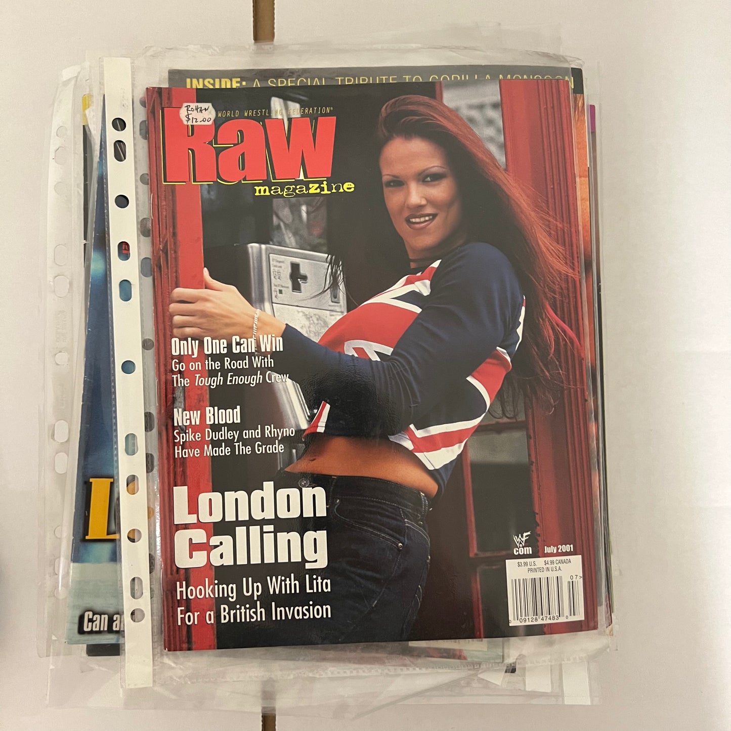 Lita London - WWE WWF Magazine Retro Collectable Authentic