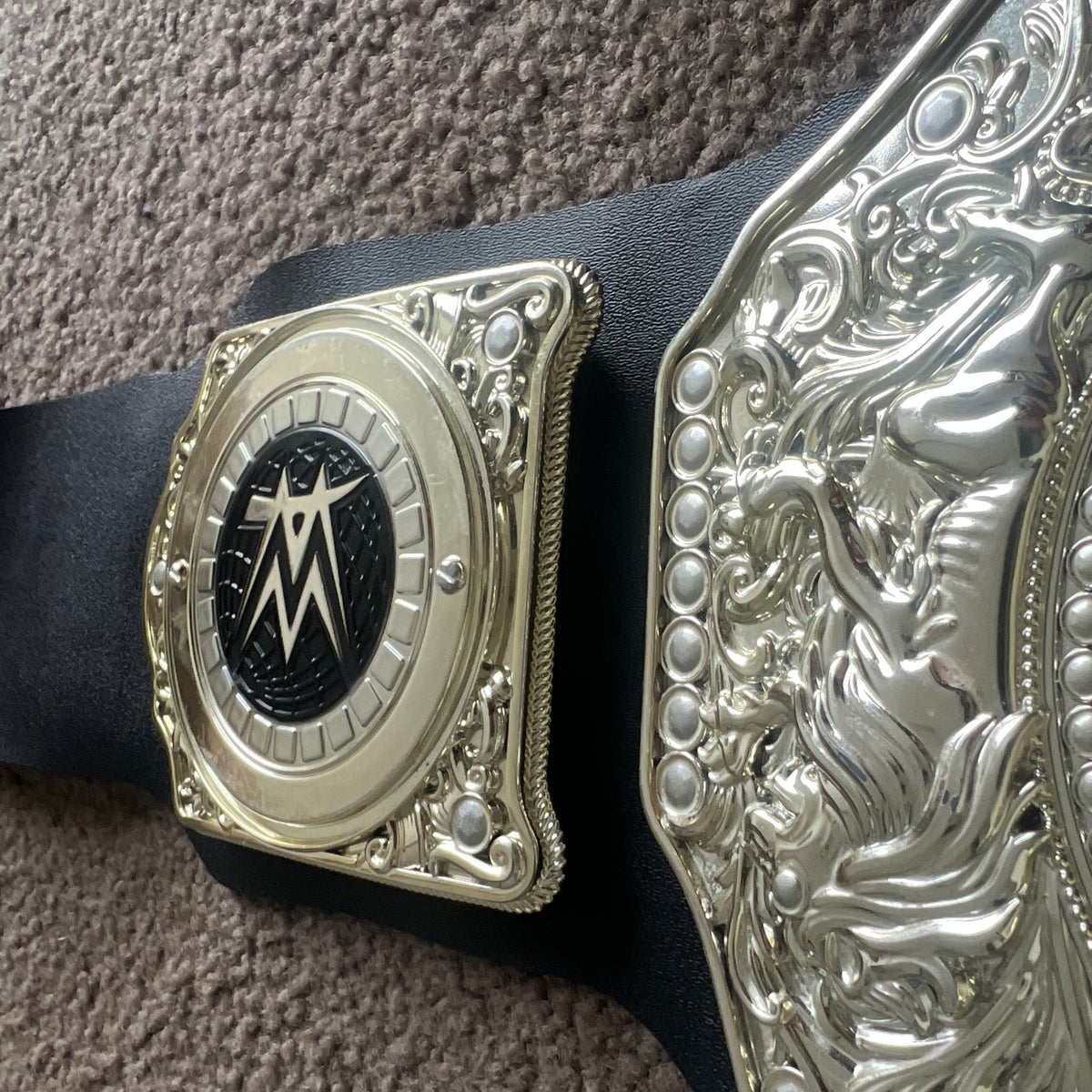 WWE World Heavyweight Championship Kids Roleplay Title Belt Toy Mattel USED