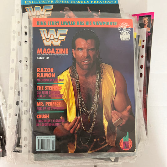 Razor Roman - WWE WWF Magazine Retro Collectable Authentic