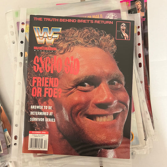 Sycho Sid - WWE WWF Magazine Retro Collectable Authentic