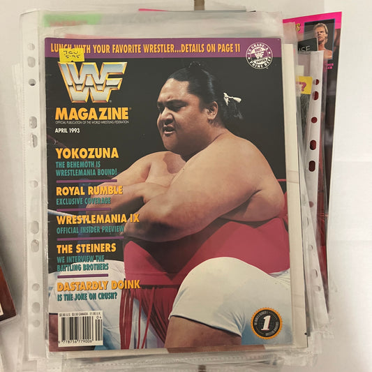 Yokozuna - WWE WWF Magazine Retro Collectable Authentic