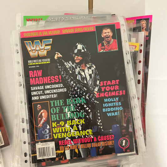 Macho Man Raw Madness Randy Savage - WWE WWF Magazine Retro Collectable Authentic