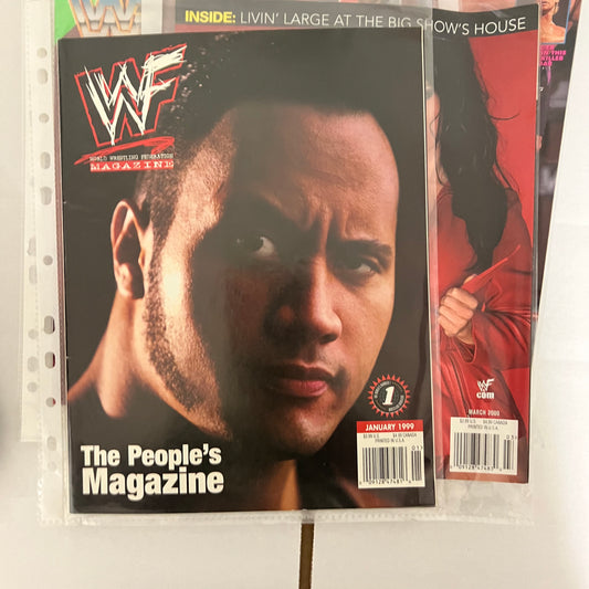 The Rock The People's Magazine - WWE WWF Magazine Retro Collectable Authentic