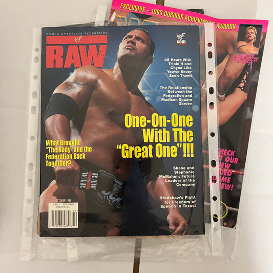 The Rock The Great One - WWE WWF Magazine Retro Collectable Authentic