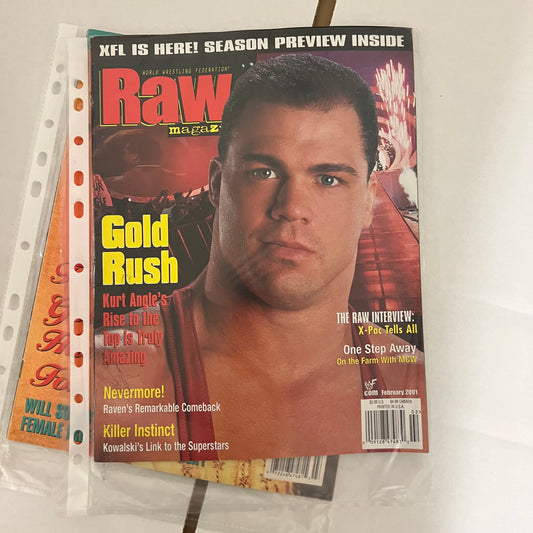 Kurt Angle Gold Rush - WWE WWF Magazine Retro Collectable Authentic
