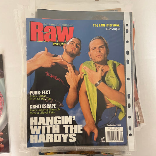 Raw Hardy Boys - WWE WWF Magazine Retro Collectable Authentic