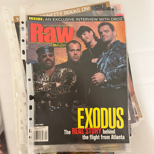 Exodus - WWE WWF Magazine Retro Collectable Authentic