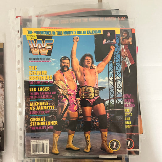 Steiner Brothers - WWE WWF Magazine Retro Collectable Authentic